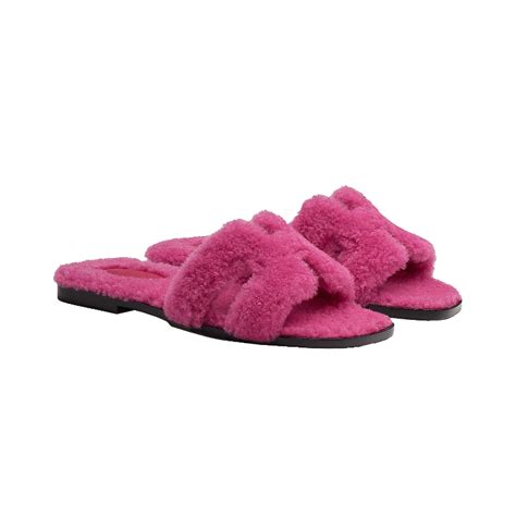 hermes oran fluffy sandals|hermes oran sandal price.